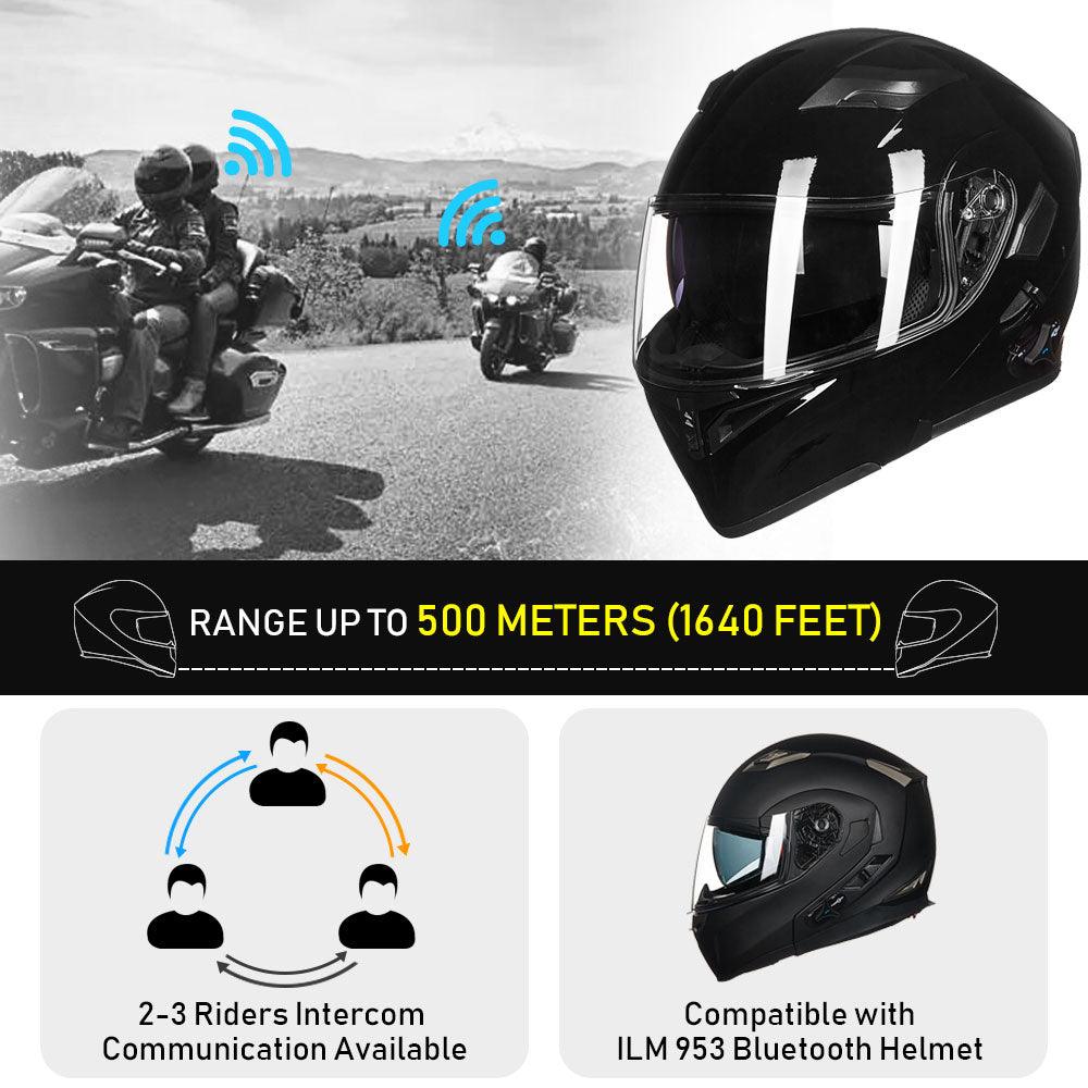 ILM Modular Flip Up Full Face Bluetooth Motorcycle Helmet | 902BT