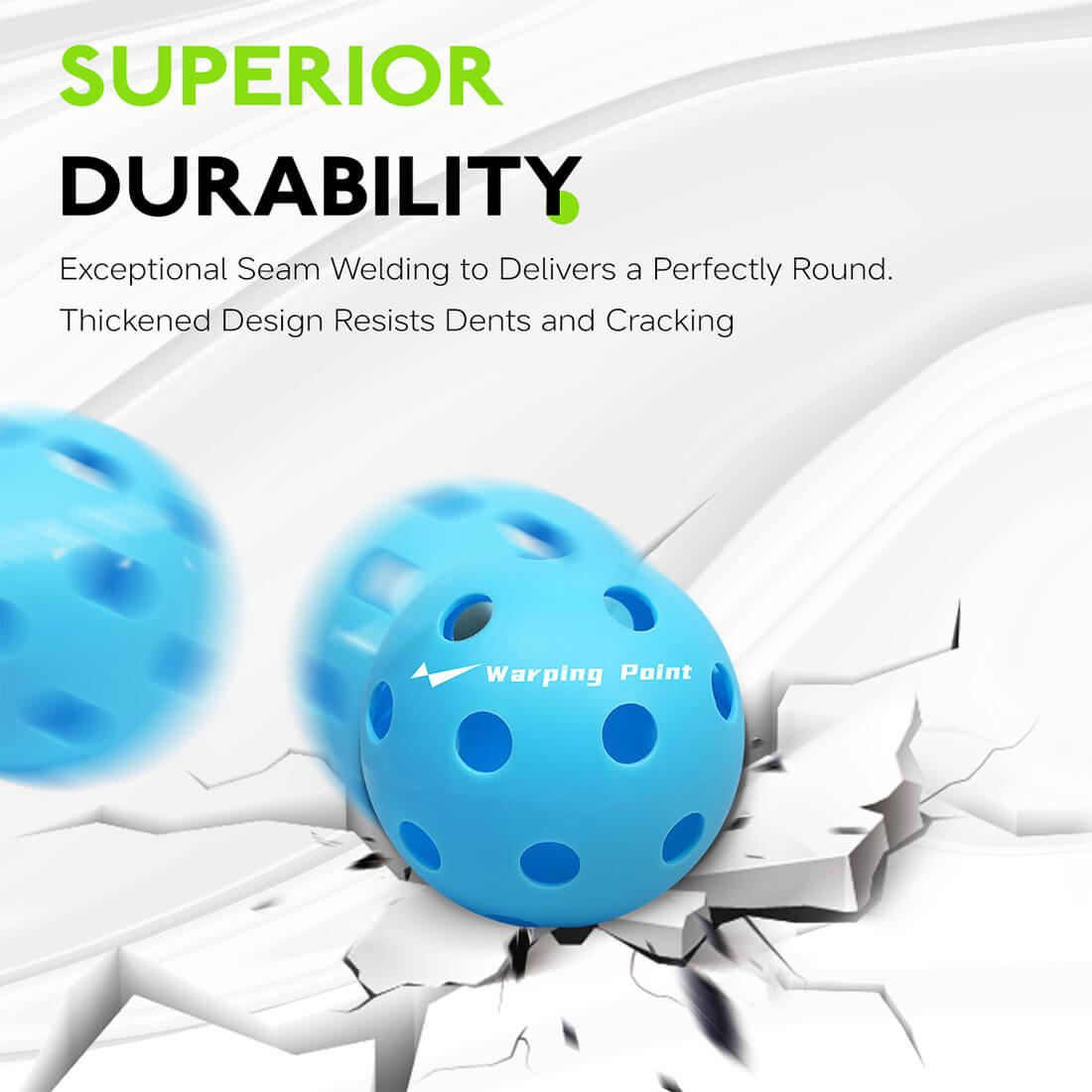 Indoor Practice Pickleballs | Blue