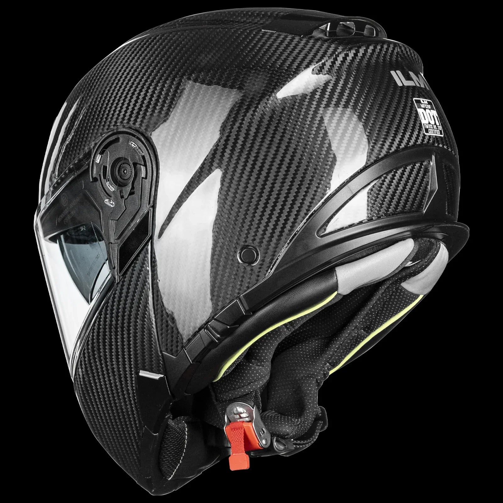 ILM Carbon Fiber Motorcycle Modular Helmets DOT ECE | Model MF529F