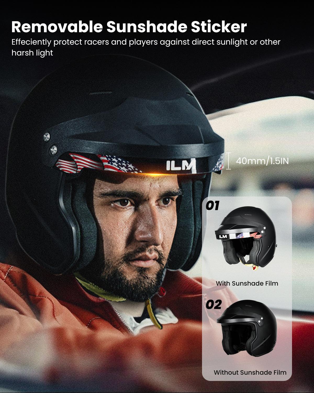ILM Snell SA2020 Open Face Auto Racing Helmet | R85