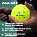 Ascent Outdoor Tournament Pickleballs | 4 or 12-Packs
