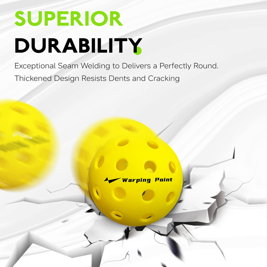 Outdoor Practice Pickleballs | Yellow