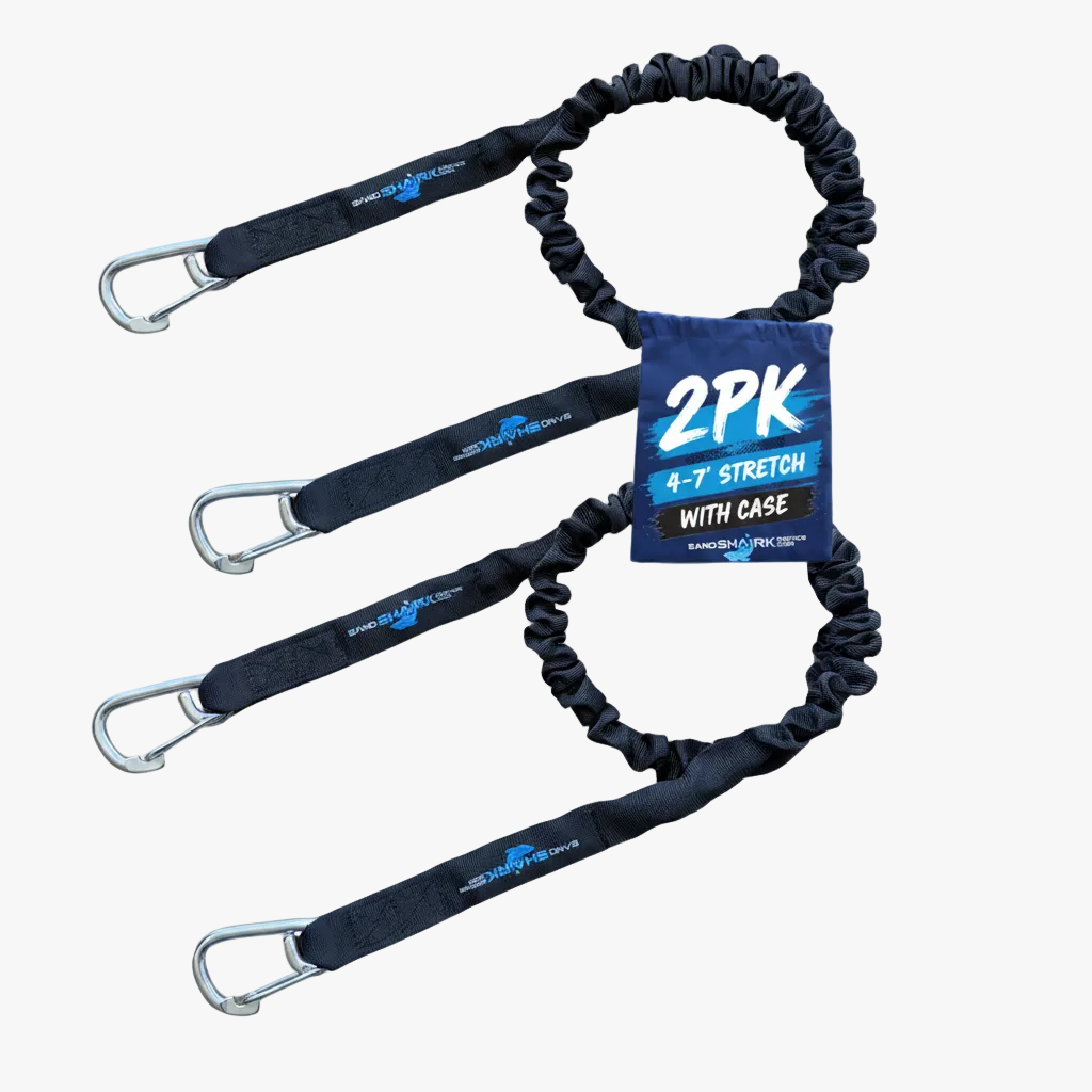 Premium Flat Bungee Line | Stretches 4-7' (2PK)