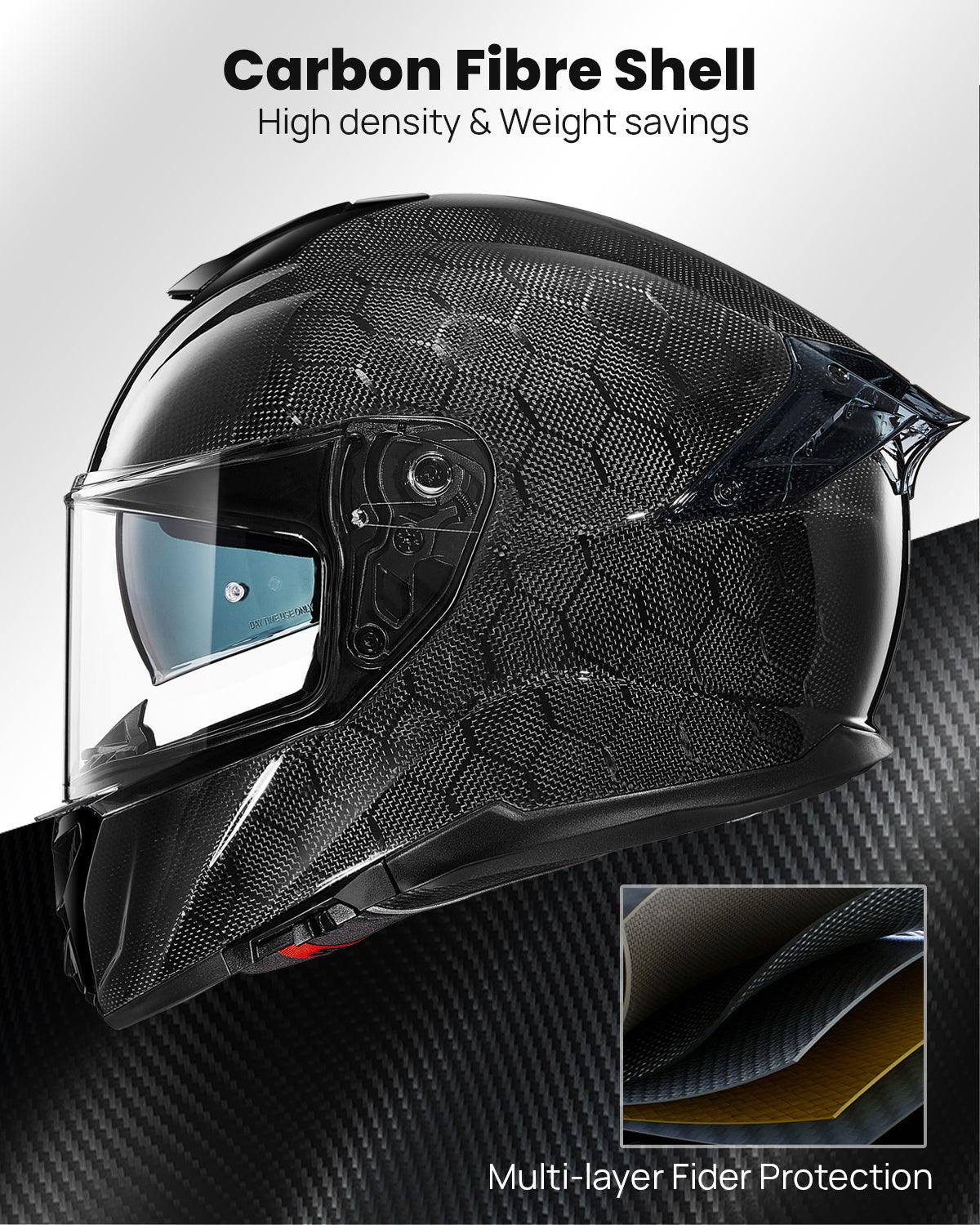 ILM Full Face Motorcycle Carbon Fiber Helmet | 861C