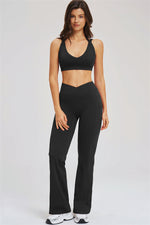 The Sizzle Sports Bra Flared Leggings | 2-Piece Set