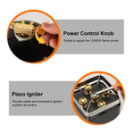 12000W Portable Camping Stove with Cassette Adapter Windproof Outdoor Backpacking Burner