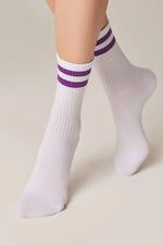 Conte Active Cotton Long Socks with Lurex Stripes