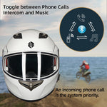 ILM Bluetooth Integrated Modular Flip-Up Full Face Motorcycle Helmet | Model 953PRO