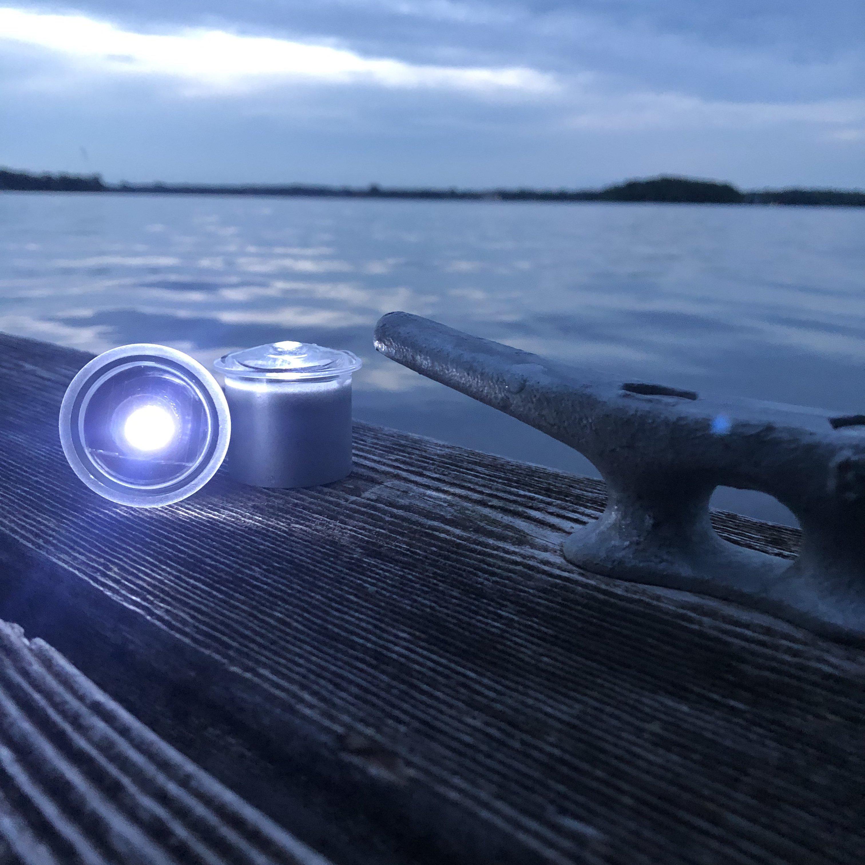 LED Dock & Deck Pods | Solar Powered Light Dots