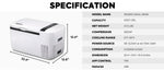 GO20 Dual Zone 12V Portable Freezer | White | ICECO | 20 LT