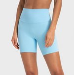 Active Basic Wide Waistband Biker Shorts