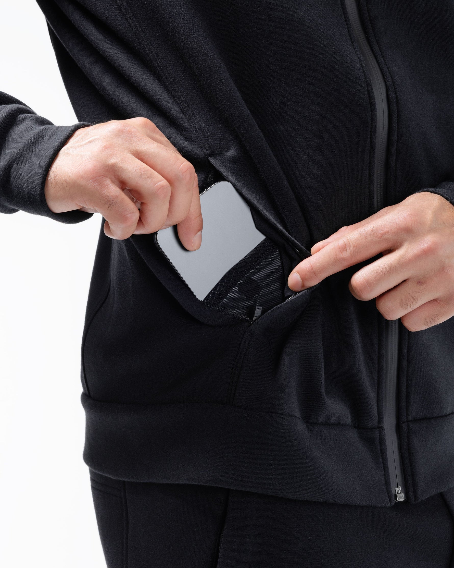 Velocity Full Zip Hoodie Black