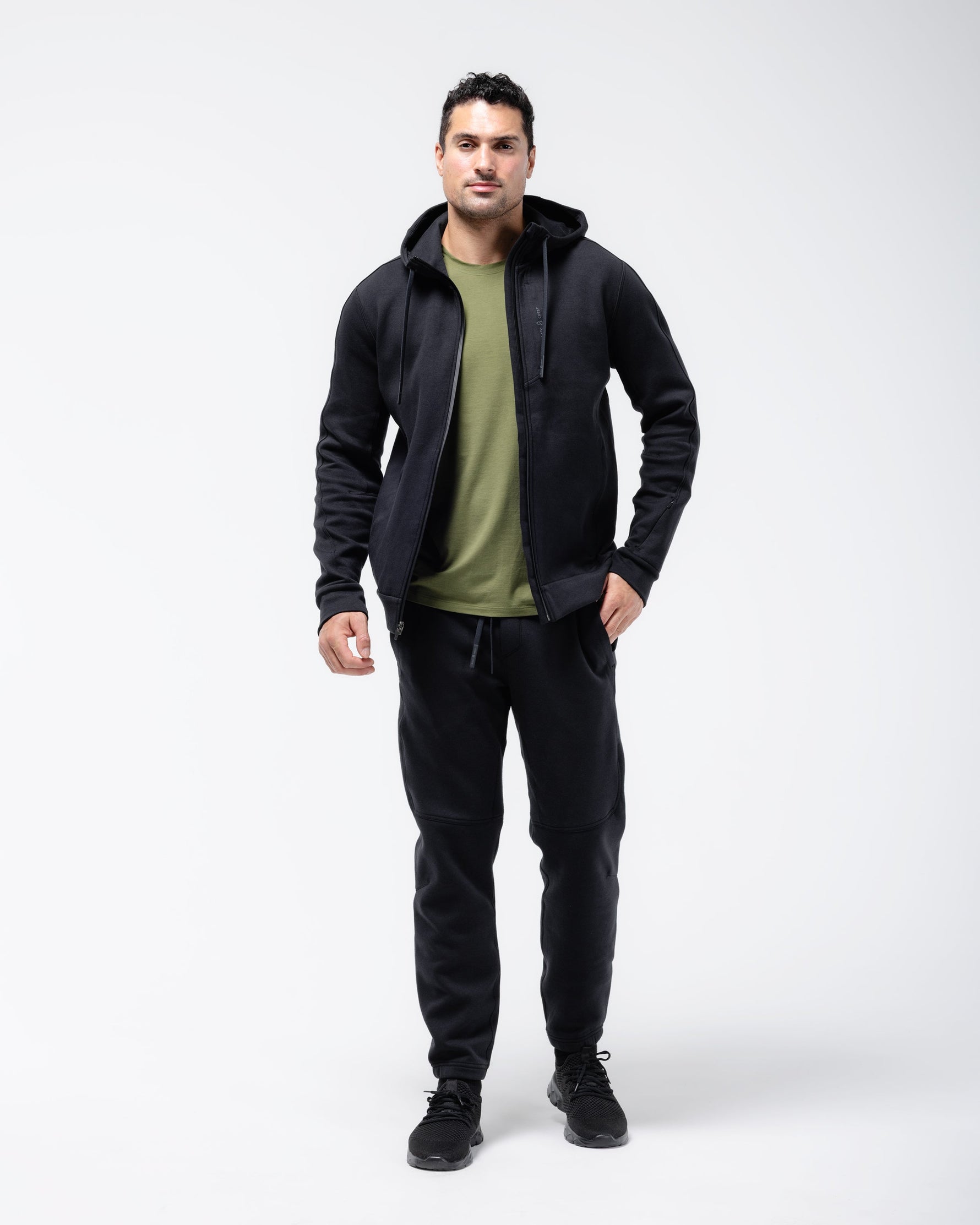 Velocity Full Zip Hoodie Black