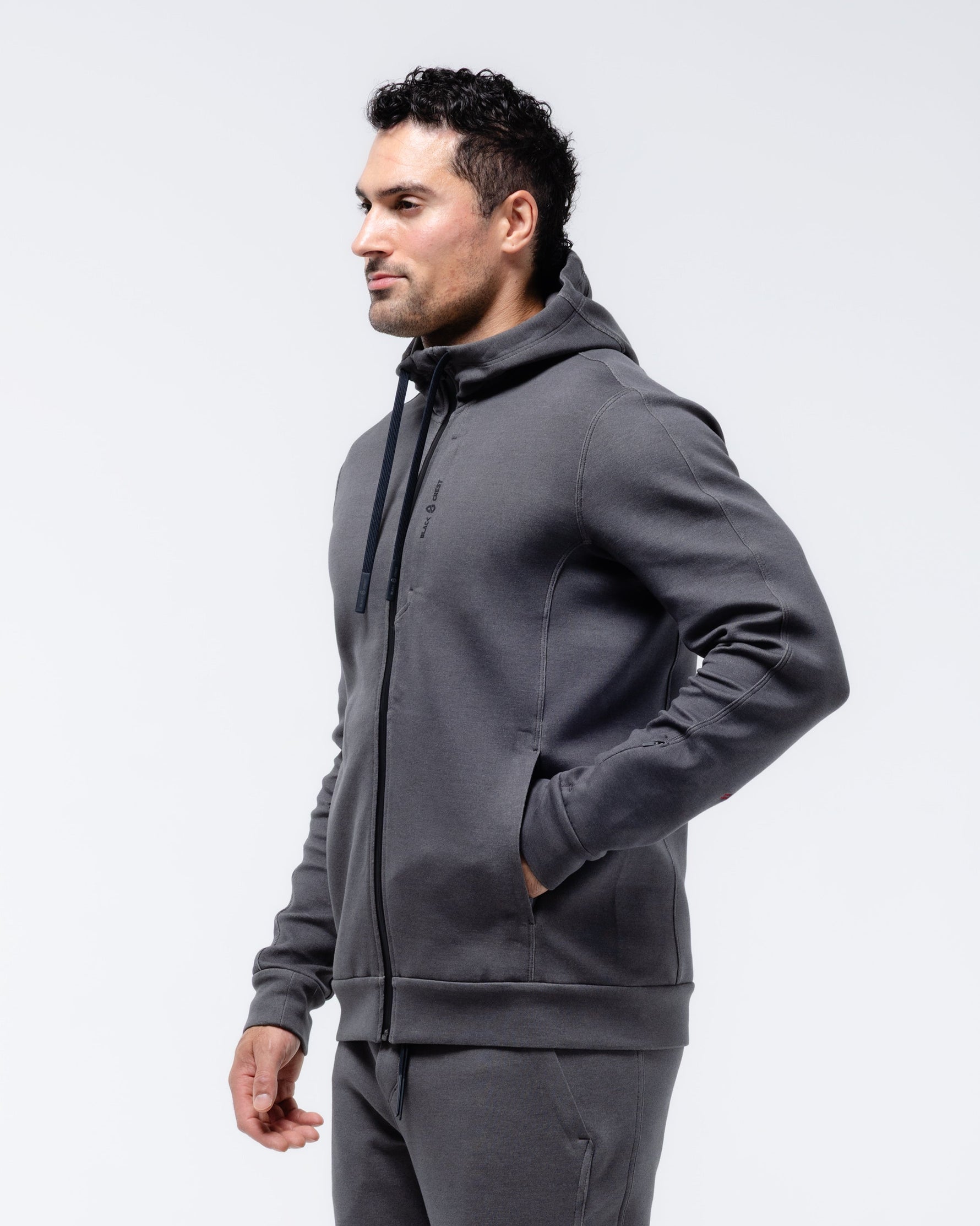 Velocity Full Zip Hoodie | Grey