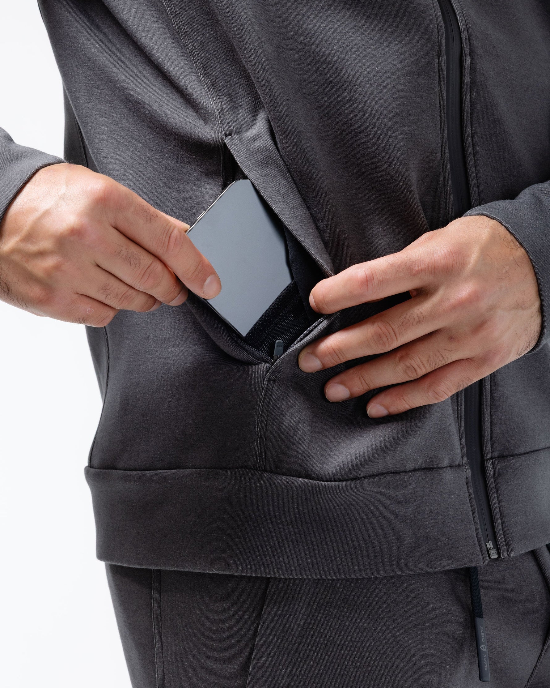 Velocity Full Zip Hoodie | Grey