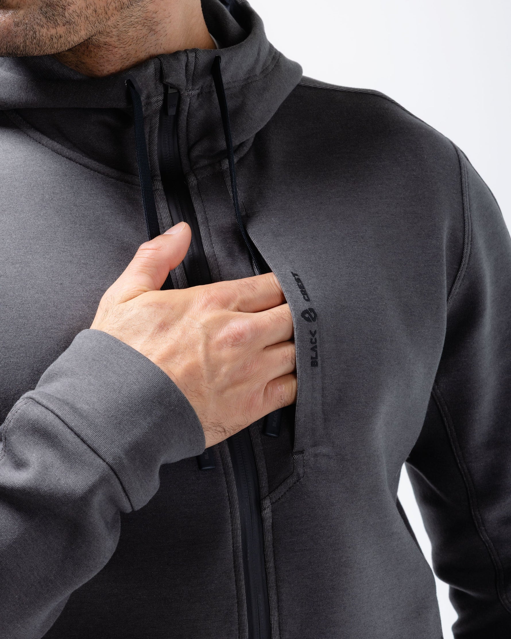 Velocity Full Zip Hoodie | Grey