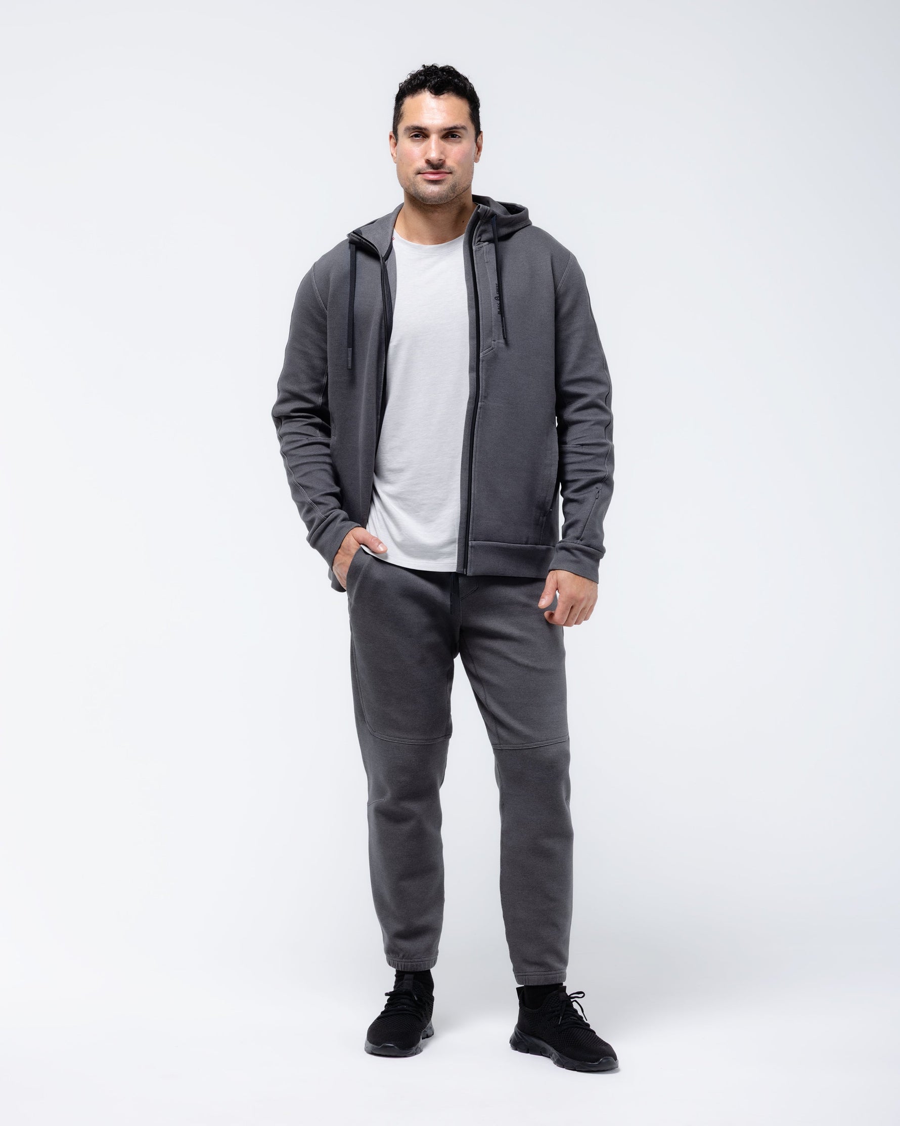 Velocity Full Zip Hoodie | Grey