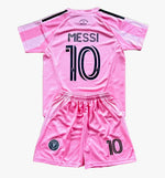 New Pink Lionel Messi Home Kids Soccer Jersey Pink (Set of 2) | Toddler & Youth