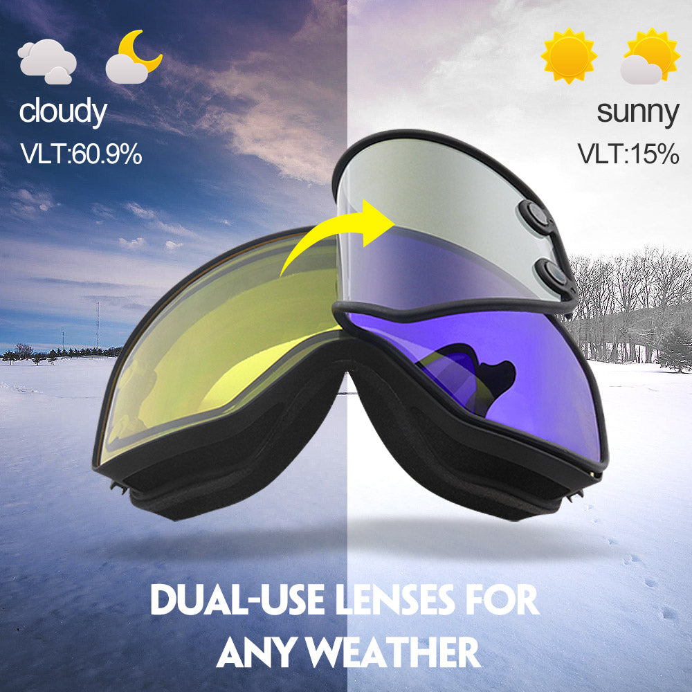 Dual Lenses Ski Goggles