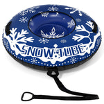 Heavy-Duty Inflatable Snow Tube with Detachable Tow Strap | 42"