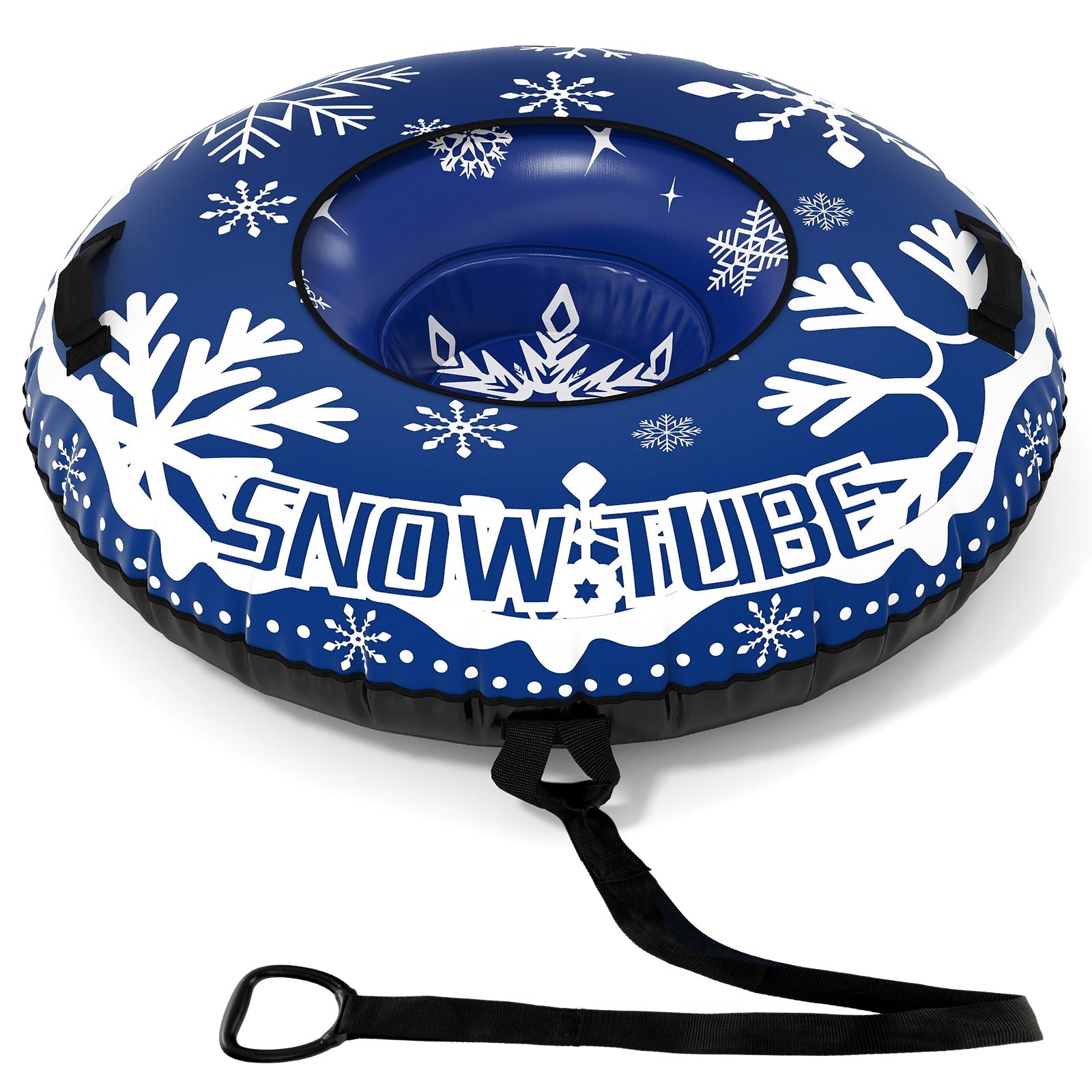 Heavy-Duty Inflatable Snow Tube with Detachable Tow Strap | 42"