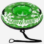 Heavy-Duty Inflatable Snow Tube with Detachable Tow Strap | 42"