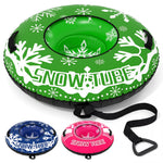 Heavy-Duty Inflatable Snow Tube with Detachable Tow Strap | 42"
