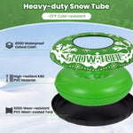 Heavy-Duty Inflatable Snow Tube with Detachable Tow Strap | 42"