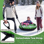 Heavy-Duty Inflatable Snow Tube with Detachable Tow Strap | 42"
