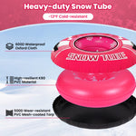 Heavy-Duty Inflatable Snow Tube with Detachable Tow Strap | 42"