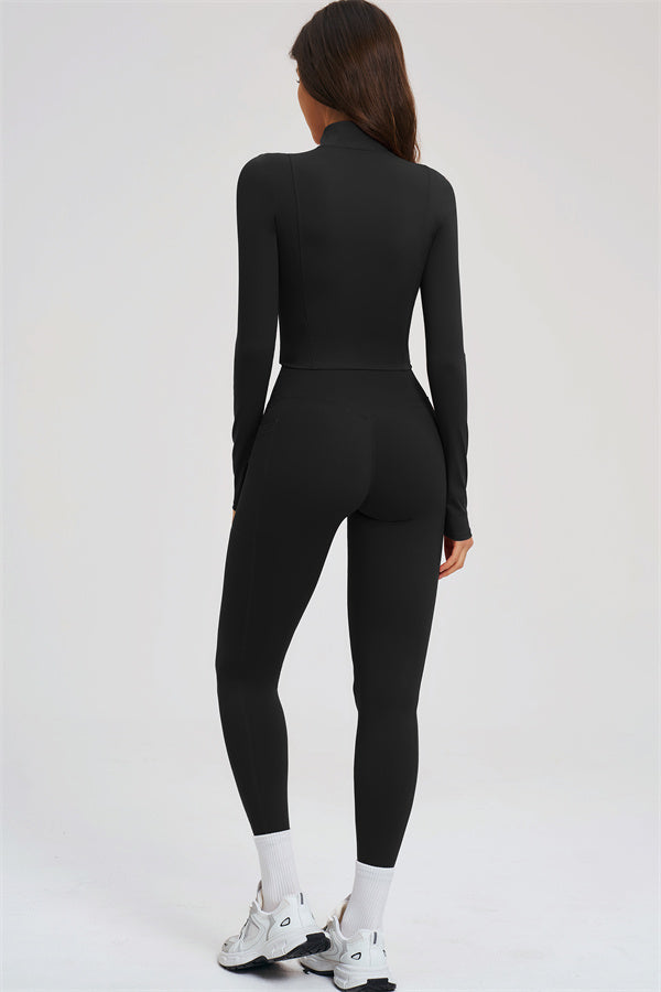 The Sizzle Zip Jacket Sports Bra Leggings | 3-Piece Set