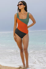 Oakleigh Padded Square Neck One-Piece Swimsuit