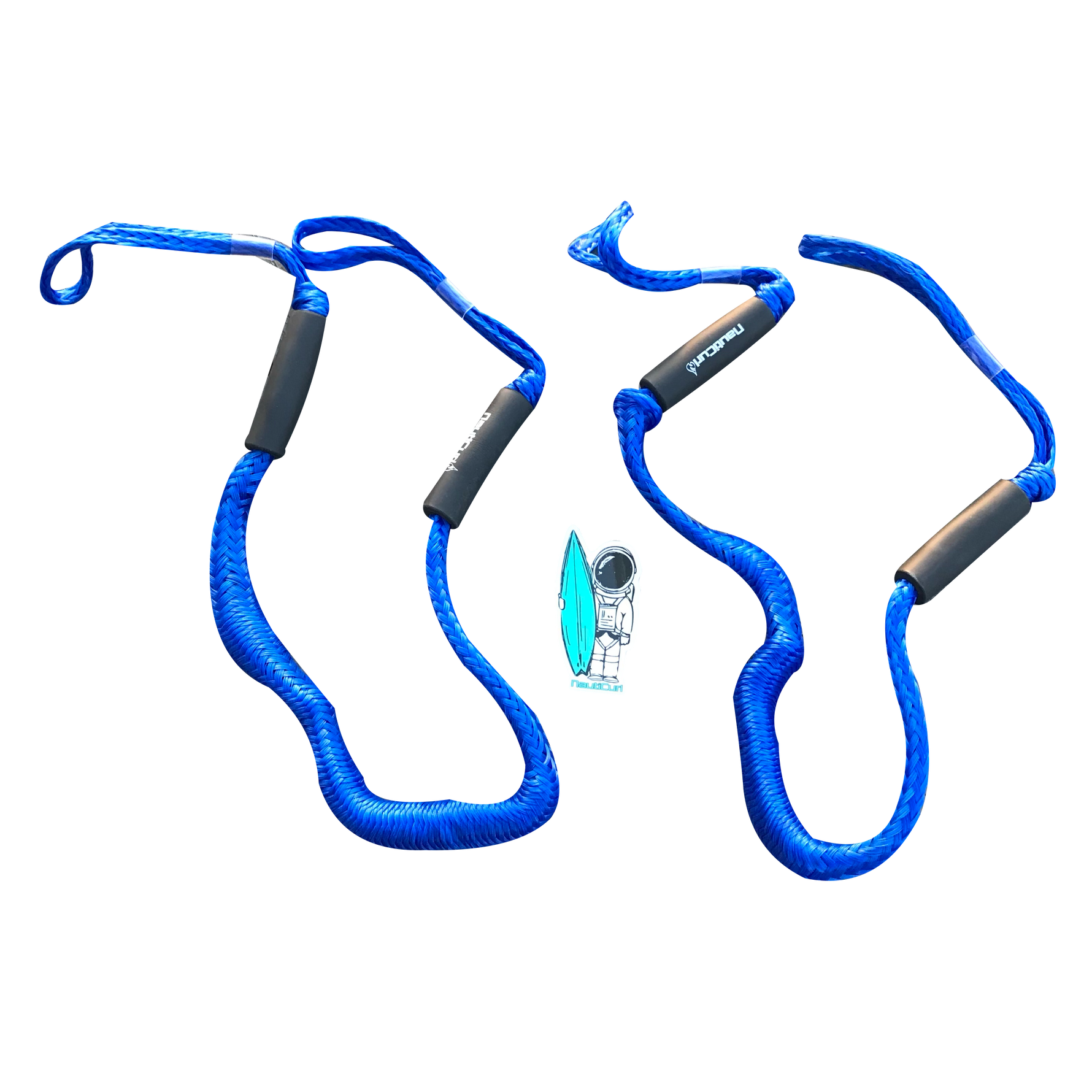 NautiCurl Bungee Boat Ropes | Shock Absorbing (2 Ropes)