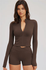 The Sizzle Zip Jacket Shorts | 2-Piece Set