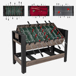 49" Combo Game Table with Pool Billiards | Brown