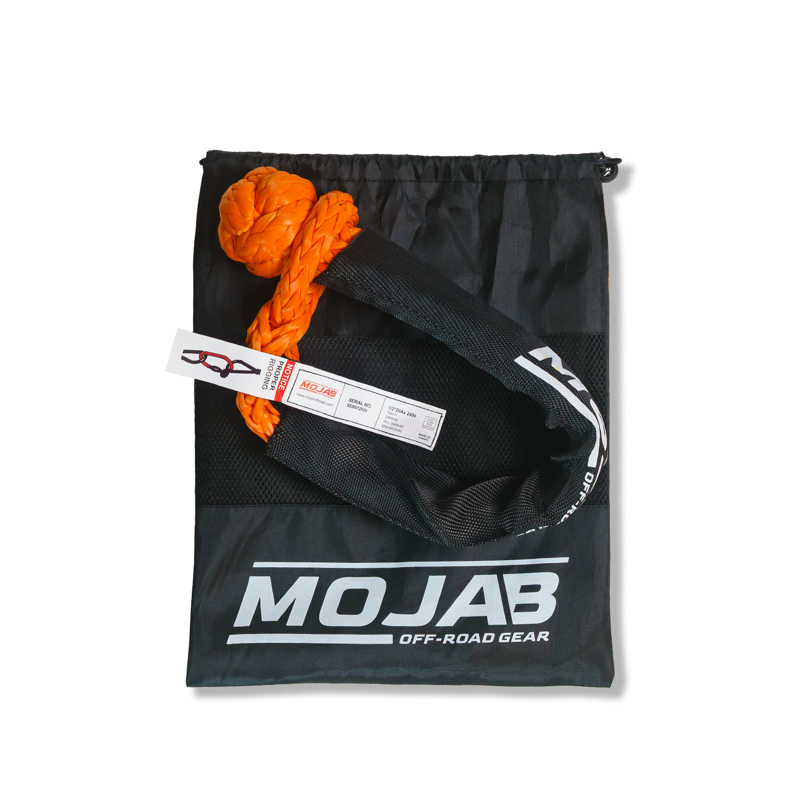 Soft Shackle 1/2'' x 24” with Sleeve and Bag (Lifetime Warranty)