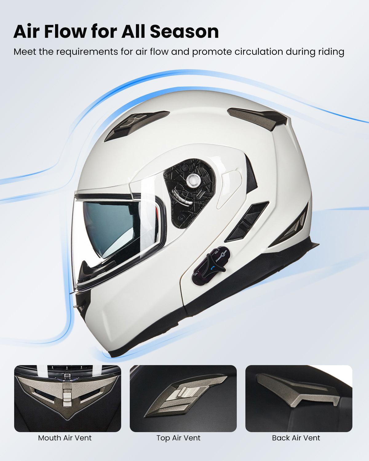 ILM Bluetooth Integrated Modular Flip Up Full Face Motorcycle Helmet | 953
