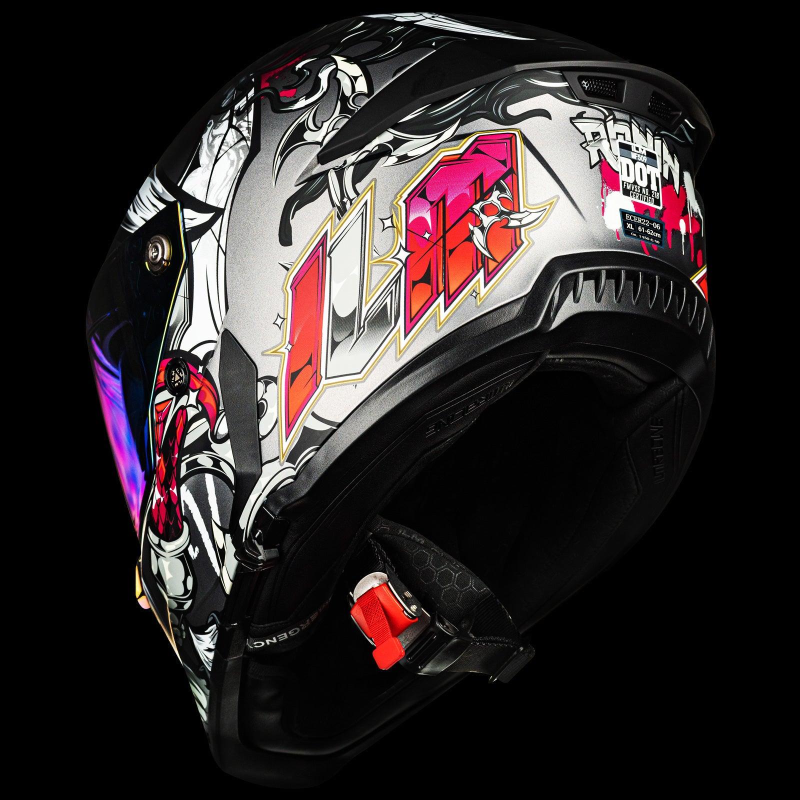 ILM Full Face Motorcycle Helmets | Racing Helmet Model MF509