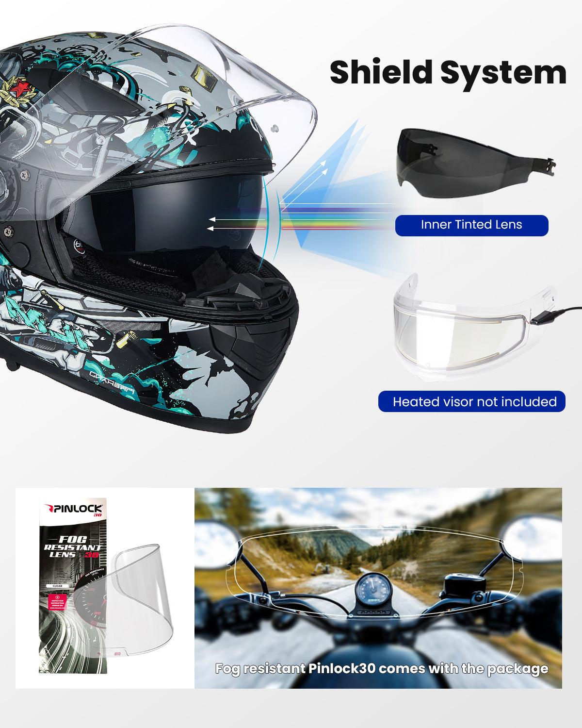 ILM Full Face MIPS Motorcycle Helmet | 129M