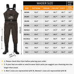DikaSun Lightweight Bootfoot Chest Waders with Boots | Men & Women Fishing Waders for Duck Hunting & Fly Fishing | Brown
