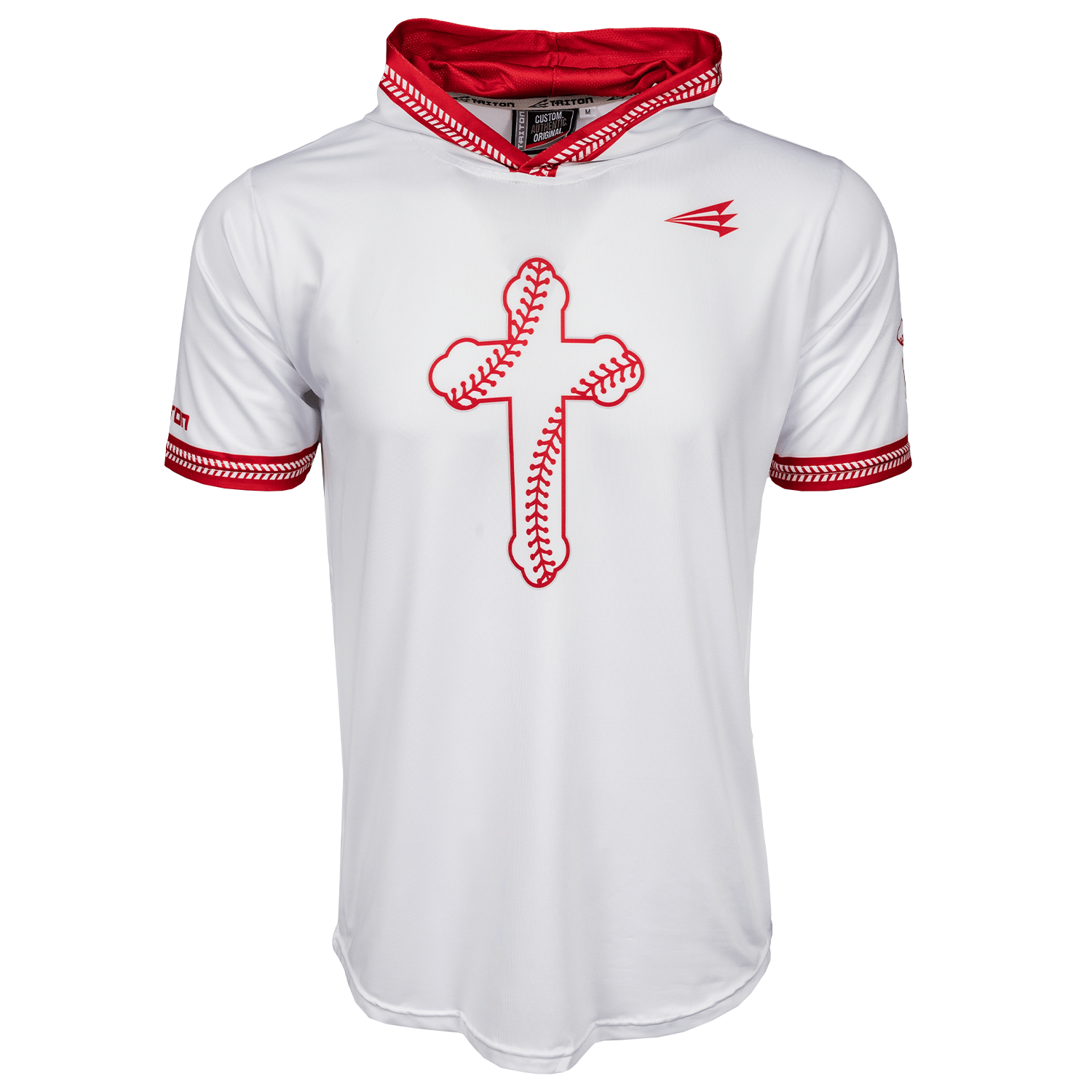 Baseball Seam Cross HyperMAX Short Sleeve Hoodie | Adult & Youth
