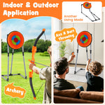 4-in-1 Throwing Target Set with Bristle Target and 3 Throwing Axes