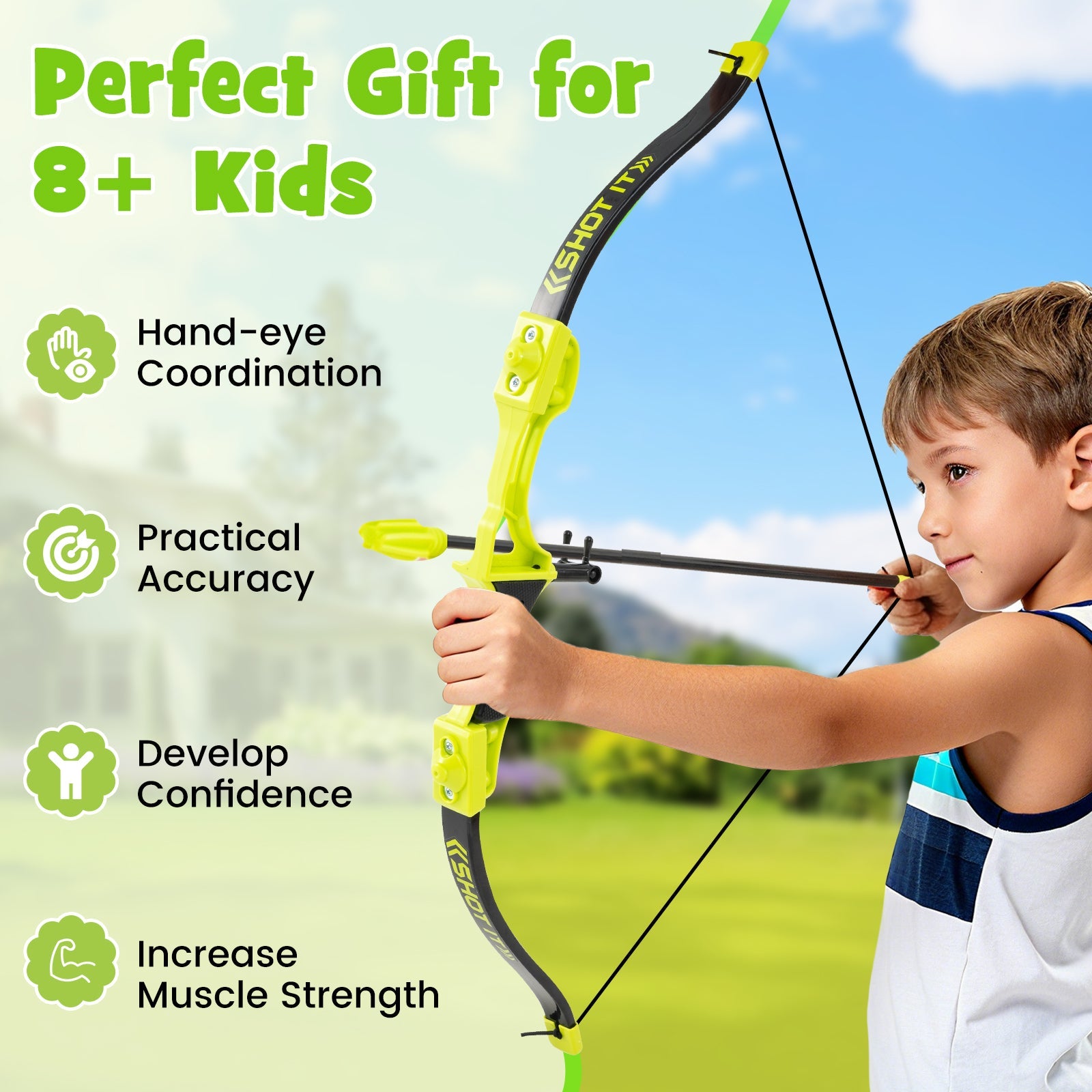 4-in-1 Throwing Target Set Game with Bristle Target