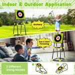 4-in-1 Throwing Target Set Game with Bristle Target