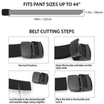 XGear Tactical Adjustable Nylon Belt with Plastic Buckle