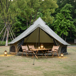 Oxford Bell Tent 9.8’/13.1’ with Stove Jack for Family Camping