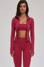 The Kinetic Zip Jacket Sports Bra Leggings | 3-Piece Set