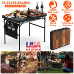 Foldable Camping Table Aluminum Alloy Grill Stand | 66 LBS