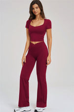 The Sizzle T-Shirt Flared Leggings | 2-Piece Set