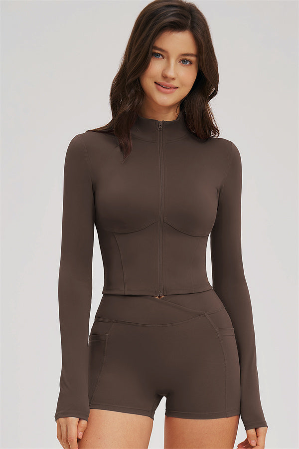 The Sizzle Zip Jacket Shorts | 2-Piece Set